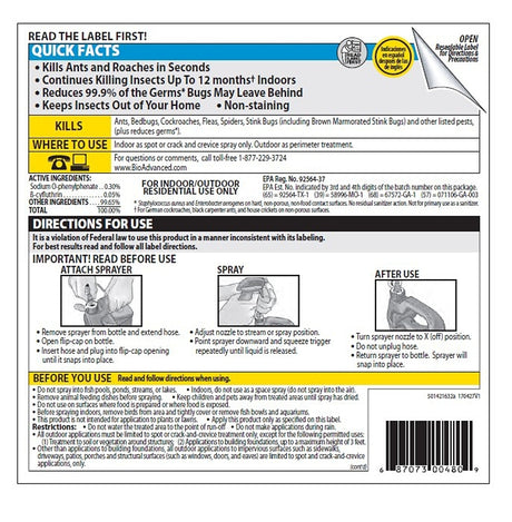 BioAdvanced Complete 700055A Insect Killer, Liquid, Spray Application, 1 gal Bottle