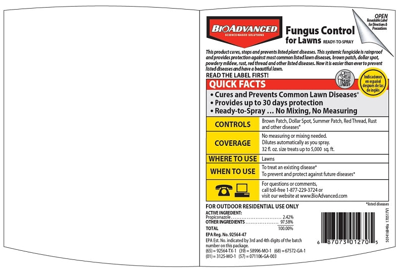 BioAdvanced 701270A Fungicide, Liquid, 32 oz Bottle