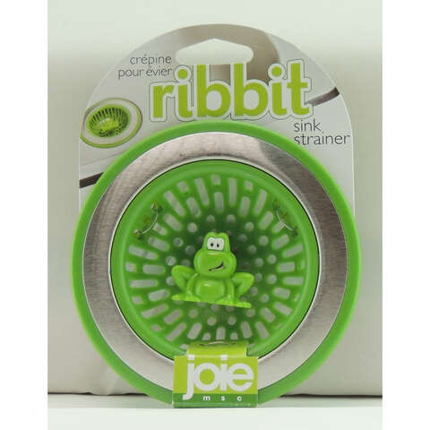 Joie Ribbit Frog Green Plastic/Stainless Steel Sink Strainer