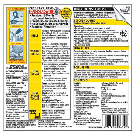 BioAdvanced 701615A Tree and Shrub Protect and Feed, Liquid, 1 gal Can