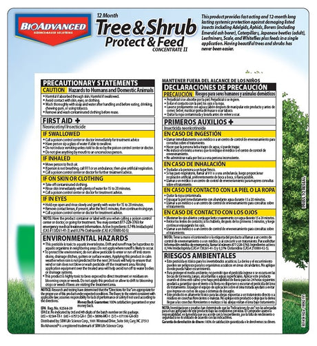 BioAdvanced 701615A Tree and Shrub Protect and Feed, Liquid, 1 gal Can