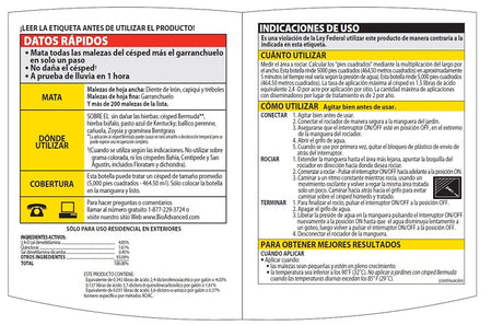 BioAdvanced 704080A Weed and Crabgrass Killer, Liquid, Black/Brown, 32 oz