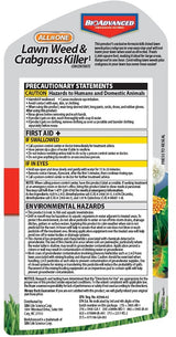 BioAdvanced 704140A Crabgrass and Weed Killer, Liquid, Black/Brown, 40 oz Bottle