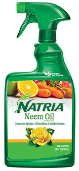 Natria 706250A Neem Oil, Liquid, Spray Application, Indoor, Outdoor, 24 oz Can