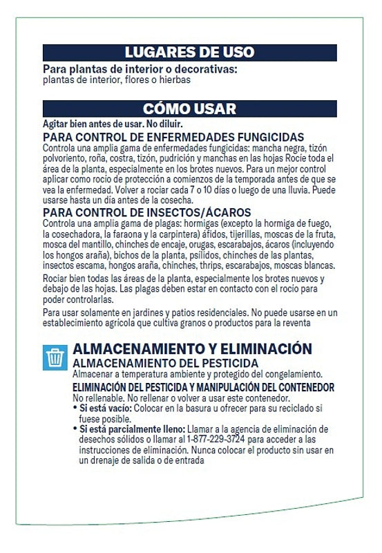 BioAdvanced 800100B RTU Houseplant Insect and Mite Control, Liquid, Spray Application, Indoor, 24 oz