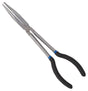 Vulcan JL-PR51100-15 Bent Nose Plier, 11 in OAL, 7.5 cm Jaw Opening, Black Handle, Non-Slip Grip Handle, 3/4 in W Jaw