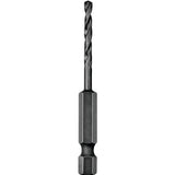 DEWALT DD5113 Impact Drill Bit, 13/64 in Dia, 3-1/16 in OAL, Spiral Flute, 1/4 in Dia Shank, Hex Shank