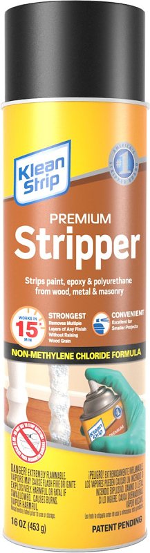 Klean Strip KWIK-STRIP EKWS964SC Paint and Varnish Stripper, Gas, Aromatic, Opaque, 16 oz, Aerosol Can