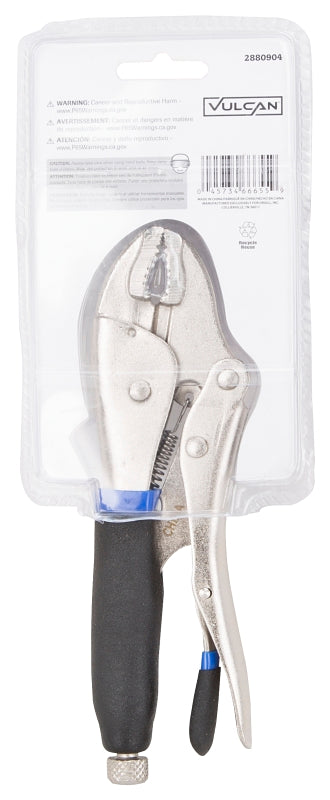 Vulcan JL-NP020 Locking Plier, 7 in OAL, Cushion-Grip Handle