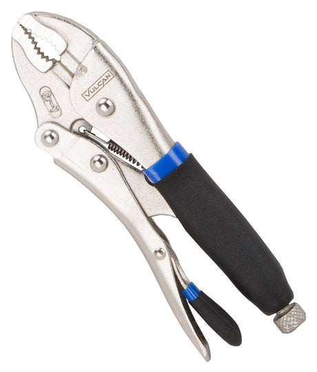 Vulcan JL-NP020 Locking Plier, 7 in OAL, Cushion-Grip Handle