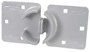 American Lock A800 Padlock Hasp, 1-1/16in(23cm), Hidden Shackle, Chrome