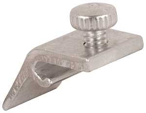 Make-2-Fit PL 7949 Storm Door Panel Clip, 1 in L x 1/2 in W x 7/16 in D Dimensions, Aluminum, Mill