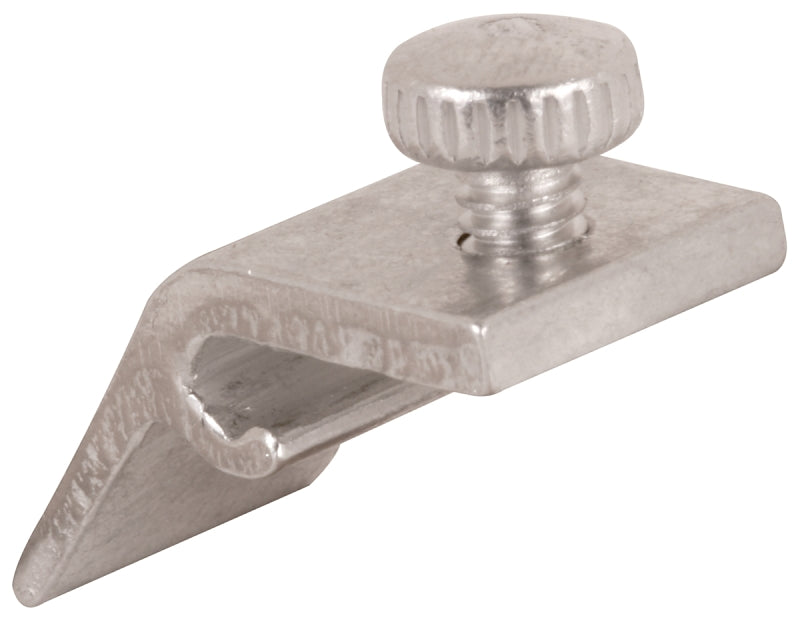 Make-2-Fit PL 7949 Storm Door Panel Clip, 1 in L x 1/2 in W x 7/16 in D Dimensions, Aluminum, Mill