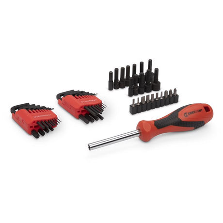 Crescent 1/4 and 3/8 in. drive Metric/SAE 6 and 12 Point Mechanic's Tool Set 121 pc