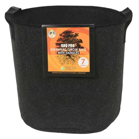 Gro Pro 12 in. H X 14 in. W X 14 in. D X 14 in. D Fabric Grow Bag Planter Black