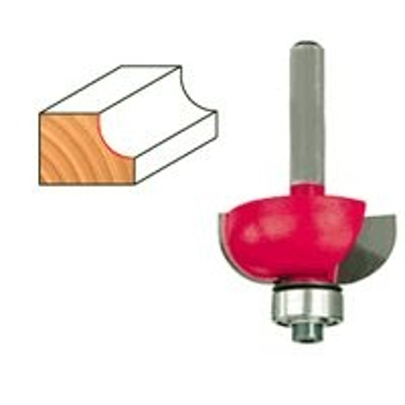 Freud 30-102 Router Bit, 3/8 in Dia, 7/8 in Dia Cutter, 2-3/16 in OAL, 1/4 in Dia Shank, 2-Cutter, Carbide