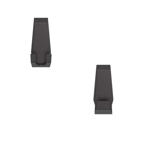 Better Living Facet 3.38 in. H X 1.25 in. W X 1.5 in. L Matte Black Bath Hook