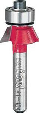 Freud 41-104 Router Bit, 19/32 in Dia Cutter, 1-7/8 in OAL, 1/4 in Dia Shank, 2-Cutter, Carbide