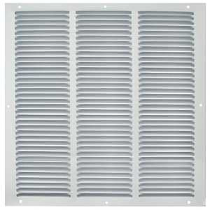 ProSource 1RA1818 Air Return Grille, 19-3/4 in L, 19-3/4 in W, Square, Steel, White, Powder Coated