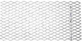 National Hardware 4075BC Series N215-798 Expanded Grid Sheet, 13 ga Thick Material, 12 in W, 24 in L, Steel, Plain, Pack of 3