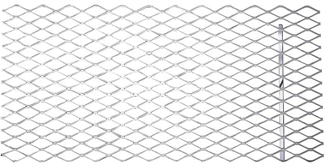 National Hardware 4075BC Series N215-798 Expanded Grid Sheet, 13 ga Thick Material, 12 in W, 24 in L, Steel, Plain, Pack of 3