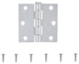 ProSource LR-043-PS Utility Hinge, Steel, Zinc, Removable Pin, 180 deg Range of Motion, Full Mortise Mounting