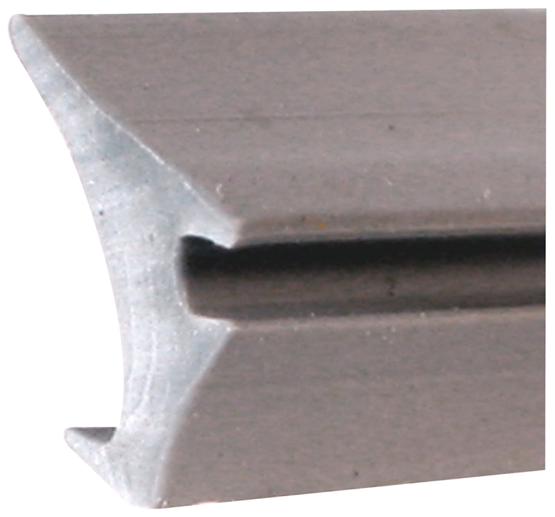 Make-2-Fit P 7774 Glass Glazing Spline, 0.16 in W, 25/64 in Thick, 200 ft L, Vinyl, Gray