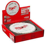 Milwaukee 48-41-0720 Circular Saw Blade, 7-1/4 in Dia, 5/8 in Arbor, Cobalt/Tungsten Carbide Cutting Edge, 10/PK, Pack of 10