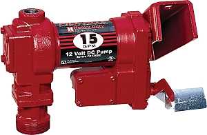 Fill-Rite FR1204G/FR1204 Fuel Transfer Pump, Motor: 1/4 hp, 12 VDC, 20 A, 30 min Duty Cycle, 3/4 in Outlet