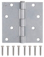 ProSource LR-046-PS Utility Hinge, Steel, Galvanized, Removable Pin, Full Mortise Mounting, 70 (Pair) lb