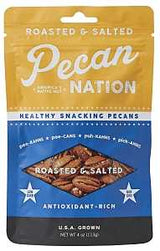 PECANS ROASTED SALTD 4OZ POUCH, Pack of 8