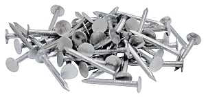 ProFIT 0132178 Hand Drive Roofing Nail, 3 in L, Flat Head, 11 ga, Steel, 1 lb