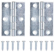 ProSource LR-055-PS Utility Hinge, Steel, Zinc, Removable Pin, 180 deg Range of Motion, Full Mortise Mounting