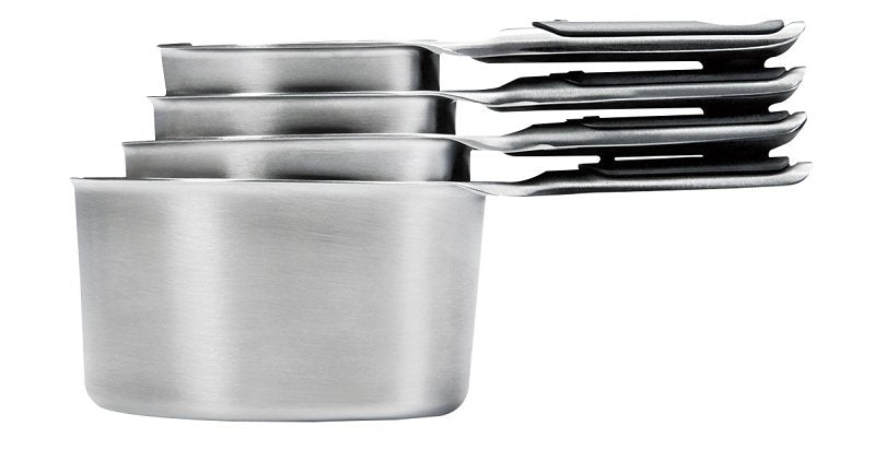 Good Grips 11132000 Measuring Cup Set, Stainless Steel, Black