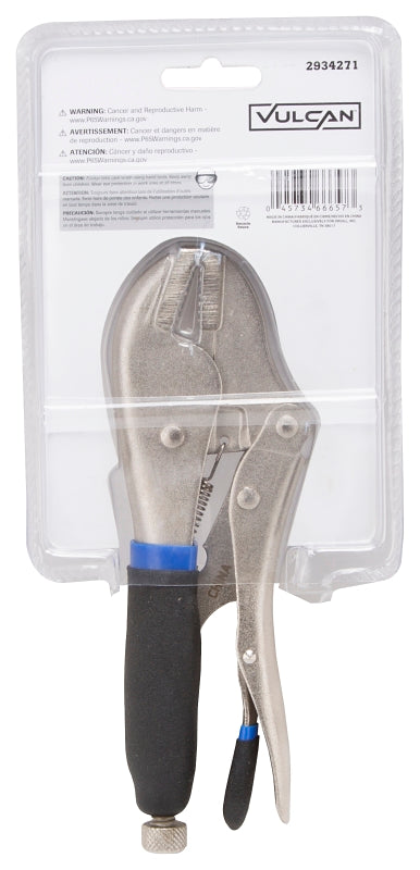 Vulcan JL-NP021 Locking Plier, 7 in OAL, Molded Grip Handle