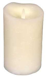 Hometown Holidays 25303 Candle, 7 in Candle, Vanilla Fragrance, Ivory Candle, Pack of 4