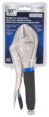 Vulcan JL-NP023 Straight Jaw Lock Plier, 10 in OAL, Cushion-Grip Handle