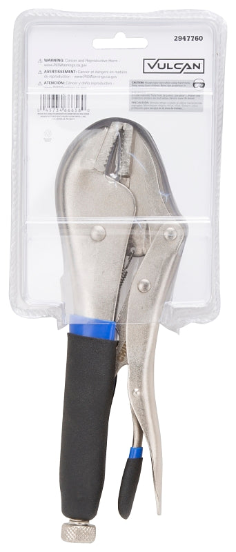 Vulcan JL-NP023 Straight Jaw Lock Plier, 10 in OAL, Cushion-Grip Handle