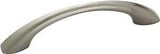 Amerock BP53003G10 Cabinet Pull, 4-13/16 in L Handle, 1-1/16 in Projection, Zinc, Satin Nickel