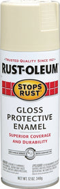Stops Rust 7770830 Rust Preventative Spray Paint, Gloss, Almond, 12 oz Can