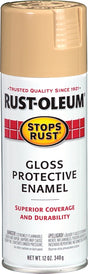 Stops Rust 7771830 Rust Preventative Spray Paint, Gloss, Sand, 12 oz Can