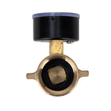 Camco USA 40063 Water Pressure Regulator with Gauge, Threaded, 125 psi Pressure, Brass