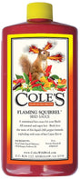 Cole's Flaming Squirrel Seed Sauce FS16 Soybean Oil Bird Seed, 16 oz, Cajun, Bottle