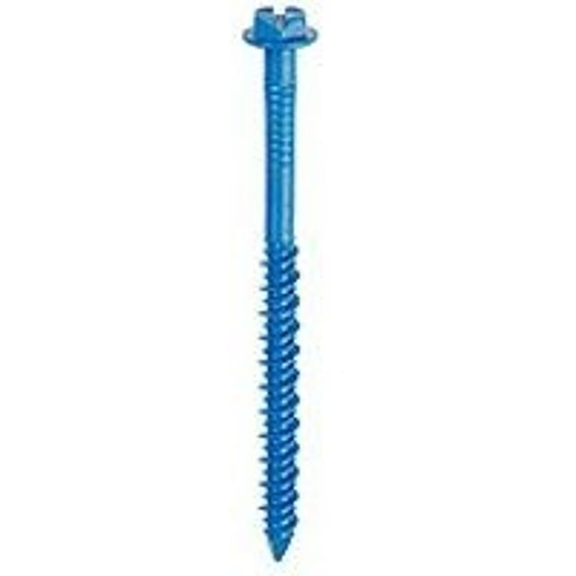 Tapcon 24340 Screw Anchor, 3-3/4 in L, Hex Drive, Steel, Climaseal, 75/PK