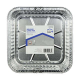 Home Plus Durable Foil 8 in. W X 8 in. L Square Cake Pan Silver 3 pk, Pack of 12