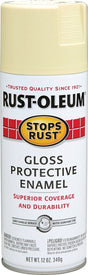 Stops Rust 7794830 Rust Preventative Spray Paint, Gloss, Antique White, 12 oz Can