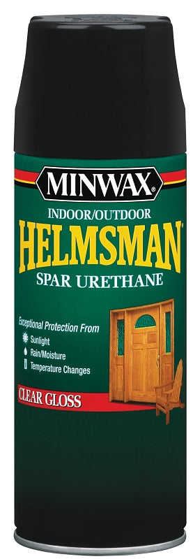 Minwax 33250000 Spar Varnish, Clear Gloss, Clear, Liquid, 11.5 oz Aerosol Can