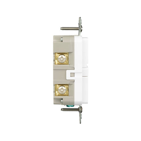 Eaton TWRGF20W Self-Test GFCI Receptacle, 125 V, 20 A, NEMA: NEMA 5-20R, Back, Side Wiring, White