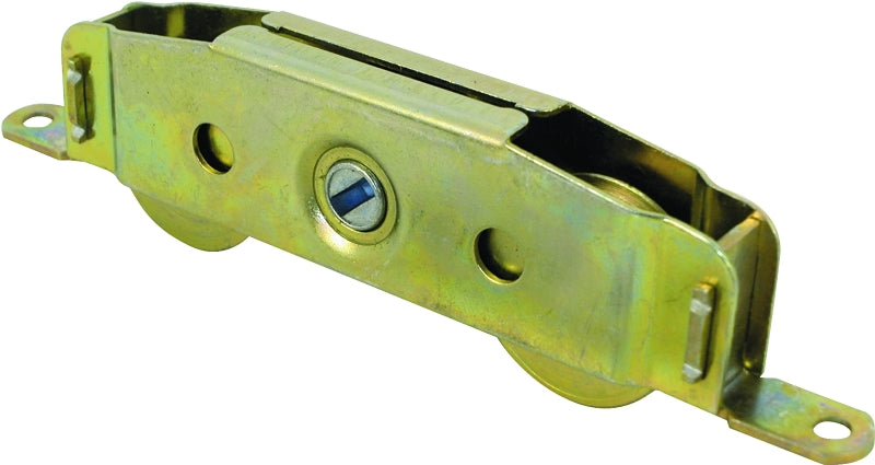 Prime-Line D 1607 Roller Assembly, 4-5/8 in L x 11/16 in W x 1-3/16 in H Dimensions, 1-1/4 in Dia Roller, Steel