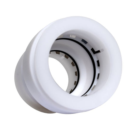 Insta-Plumb 95IPK Trap Pipe Adapter, 1-1/2 in, Push-To-Connect, Plastic, White